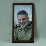 تابلو مخمل با تصویر امیر سرلشکر سید عبدالرحیم موسوی